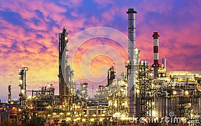 Oil Industry - refinery factory Stock Photo