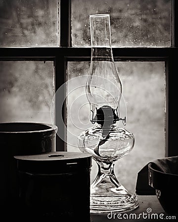 Oil Lamp Stock Photo