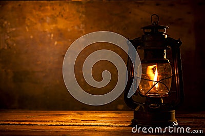 Oil Lamp Stock Photo