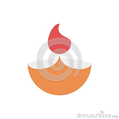 Oil lamp Ramadan icon. Simple color vector elements of islam icons for ui and ux, website or mobile application Stock Photo