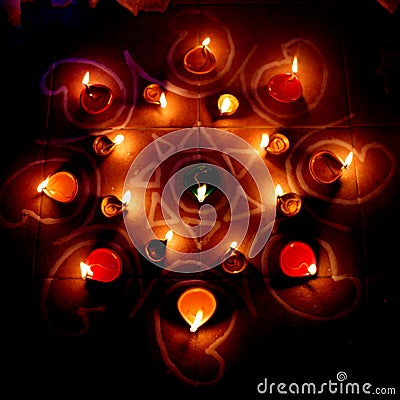 Oil lamps Stock Photo