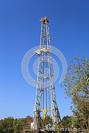 Oil Land Drilling Rig Stock Photo