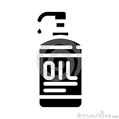 oil massage glyph icon vector illustration Vector Illustration