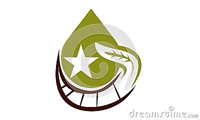 Oil Olive Nature Leaf Solution Vector Illustration