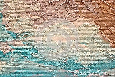 Oil Painting close up texture with brush strokes Stock Photo