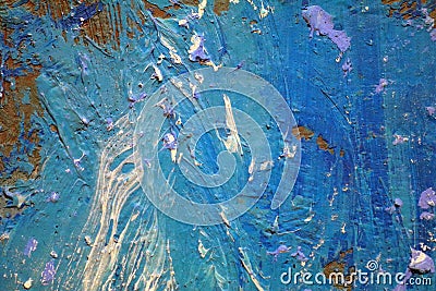 Oil Painting close up texture with brush strokes Stock Photo