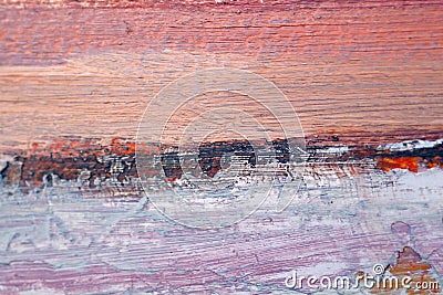 Oil Painting close up texture with brush strokes Stock Photo