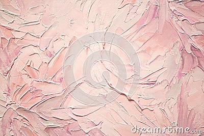 Softness pink Oil painting textured background Stock Photo