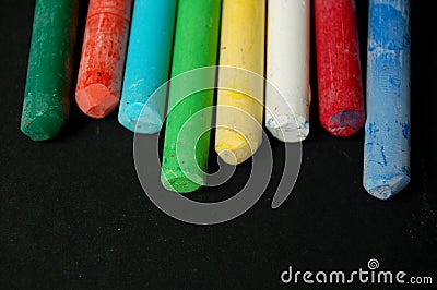 Oil Pastels Stock Photo