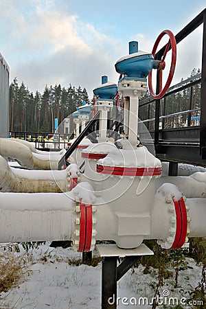 Oil pipeline Stock Photo