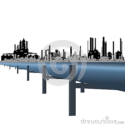 Oil pipeline Stock Photo