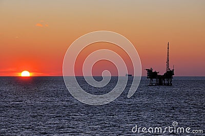 Oil Platform Stock Photo