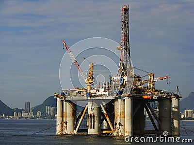 Oil Platform Stock Photo