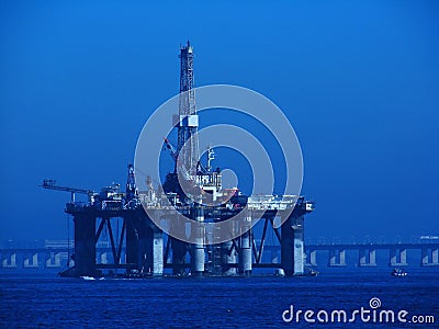 Oil Platform Stock Photo