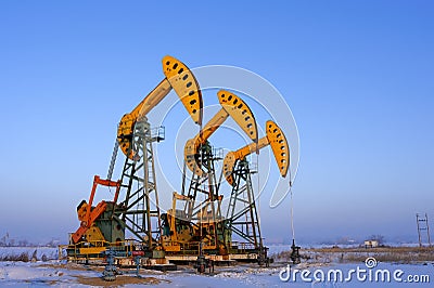 Oil pump Stock Photo