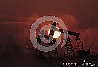 Oil pump Stock Photo