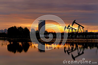 Oil pump Stock Photo