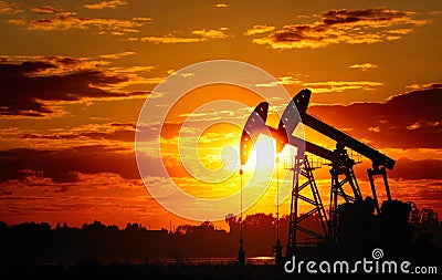 Oil pump Stock Photo