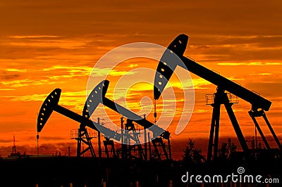Oil pump Stock Photo