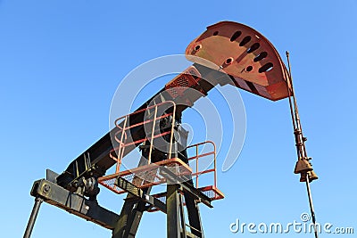 Oil Pump Jack (Sucker Rod Beam) Stock Photo