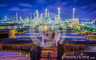 Oil refinary industry Stock Photo