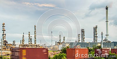 Oil refine industry power plant Stock Photo