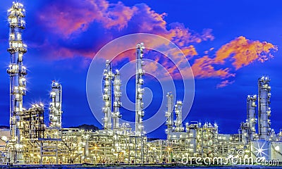 Oil refine industry power plant Stock Photo