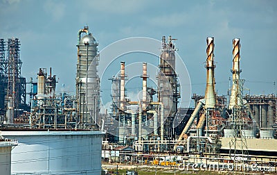 Oil Refinery Stock Photo