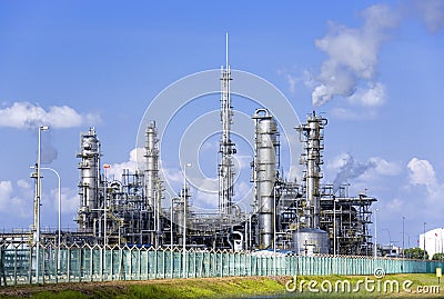 Oil Refinery Stock Photo