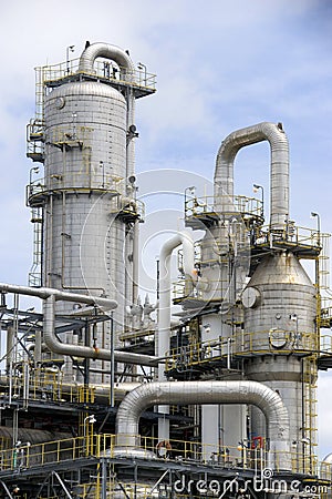 Oil Refinery Stock Photo