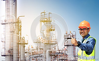 Oil refinery. Stock Photo