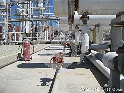 Oil refinery Stock Photo