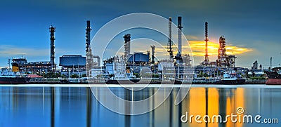 Oil refinery factory Editorial Stock Photo