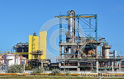 Oil refinery Stock Photo