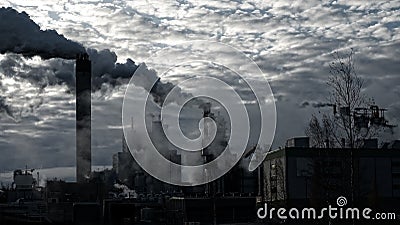 Oil refining plant Stock Photo