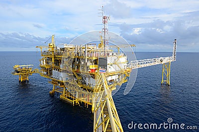 The oil rig. Stock Photo