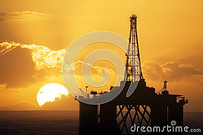 Oil rig Stock Photo