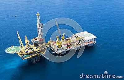 Oil Rig Stock Photo