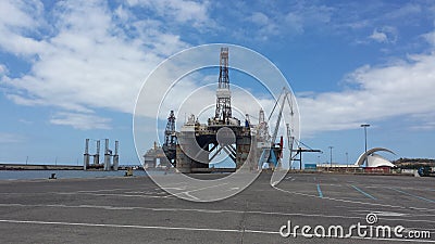 Oil rig Stock Photo