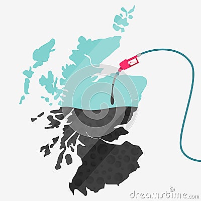 Oil of Scotland Vector Illustration