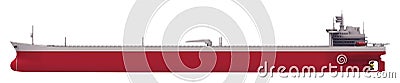 Oil tanker empty side Stock Photo