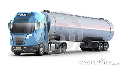 Oil Tanker truck. MY OWN DES Stock Photo
