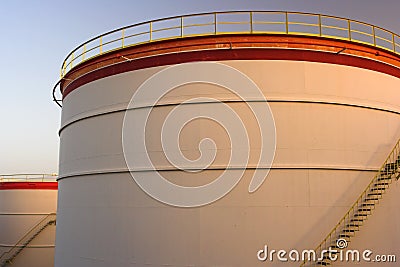 Oil Tanks Stock Photo