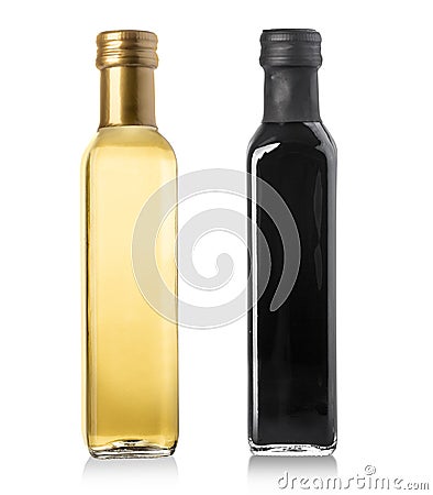 Oil and vinegar bottle Stock Photo