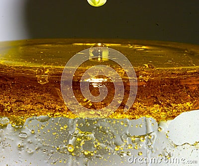 Oil Water Mix Stock Photo