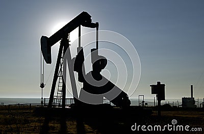 Oil Well Stock Photo