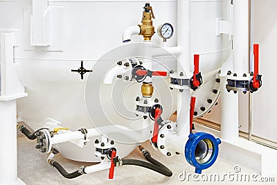 Oil well cementing equipment Stock Photo