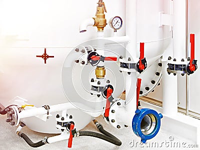 Oil well cementing equipment Stock Photo