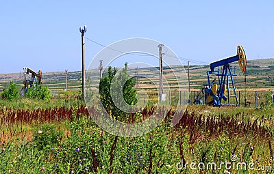 Oil well Stock Photo