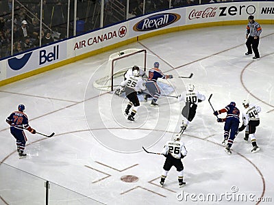 Oilers vs. Mighty Ducks 5 Editorial Stock Photo